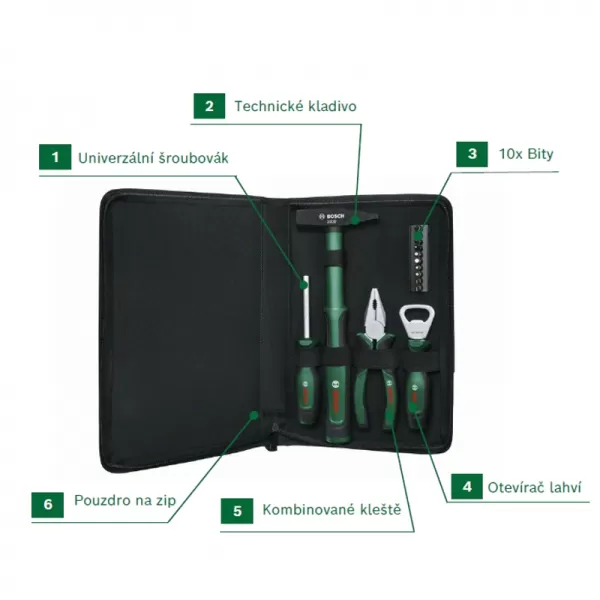 Sada nářadí 14-ti dílná Bosch 1600A027PT