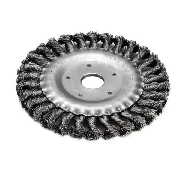 Kartáč radiální copánkový 150mm vlnitý drát S 0,5mm otvor 22,2mm EXTOL CRAFT 17029