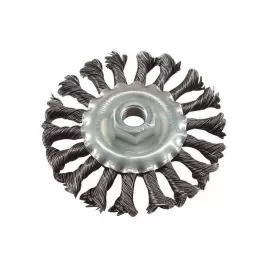 Kartáč radiální copánkový 115mm vlnitý drát S 0,5mm M14x2mm EXTOL CRAFT 17025