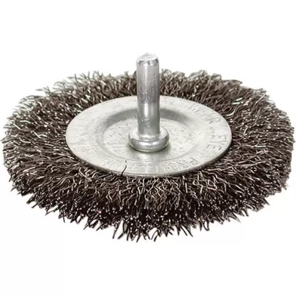 Kartáč okružní 100mm vlnitý drát S 0,3mm stopka 6mm EXTOL CRAFT 17055