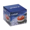 Kartáč hrnkový copánkový 100mm vlnitý drát S 0,5mm M14x2mm EXTOL CRAFT 17010