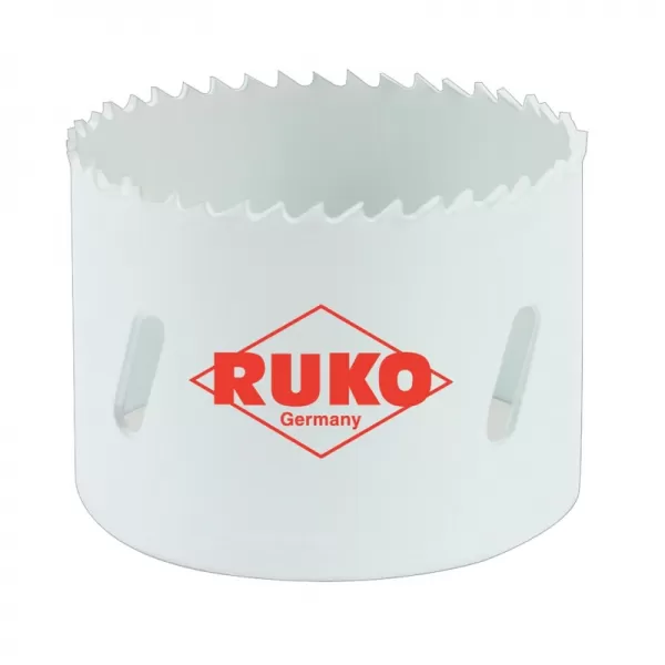 Vykružovací korunka bimetalová, jemný zub RUKO | 67 mm
