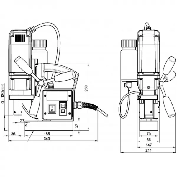 Magnetická vrtačka ROTABEST RB 35 B ALFRA 18400