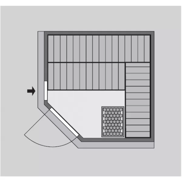 Finská sauna KARIBU JARIN (71360) LG1915