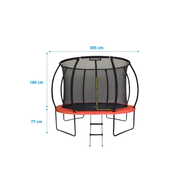 Trampolína PREMIUM 305 cm + vnitřní ochranná síť + schůdky ZDARMA Marimex 19000111