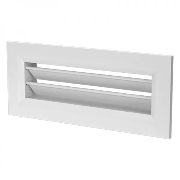 Kovová ventilační mřížka 200x55 mm pro zakončení kovového konektoru do stěny DALAP 197533