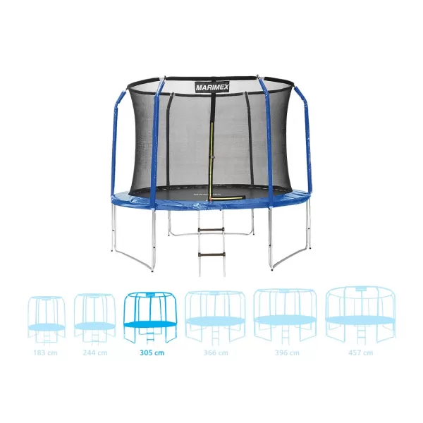 Trampolína Standard 305 cm + vnitřní ochranná síť + schůdky ZDARMA Marimex 19000081