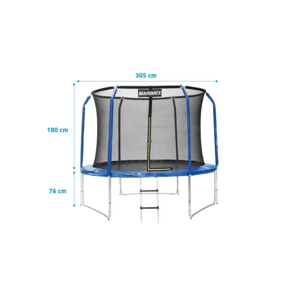 Trampolína Standard 305 cm + vnitřní ochranná síť + schůdky ZDARMA Marimex 19000081