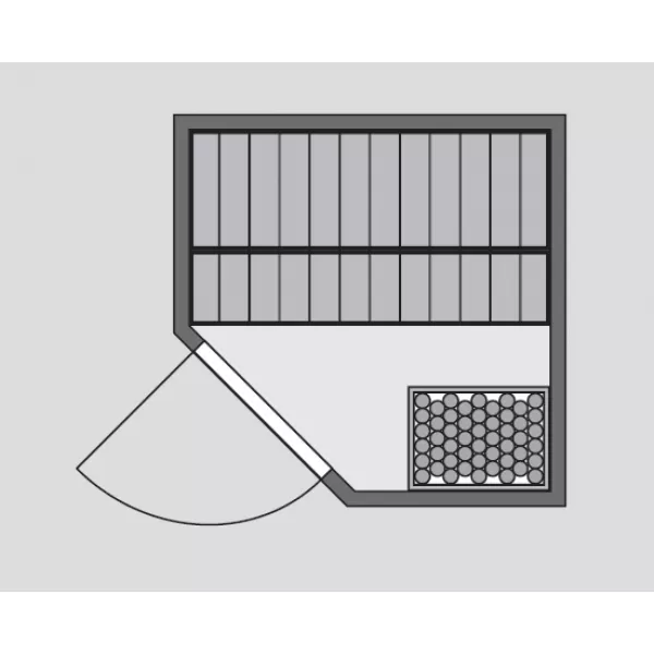Finská sauna KARIBU FAURIN (6190) LG1944
