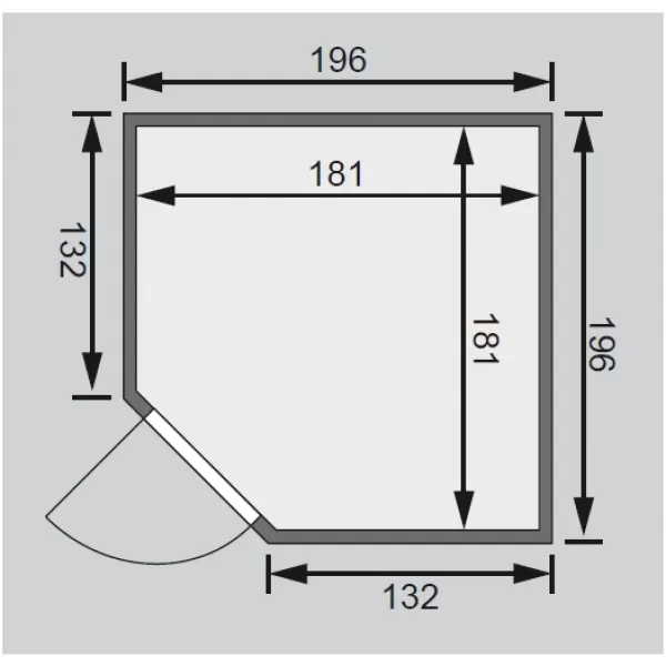Finská sauna KARIBU JARIN (71360) LG1915