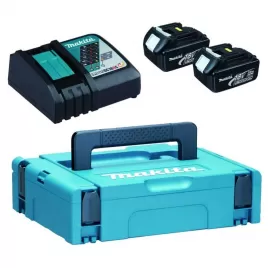 Sada 2 akumulátorů 18V 3,0Ah BL1830B + nabíječka DC18RC Makita 197952-5