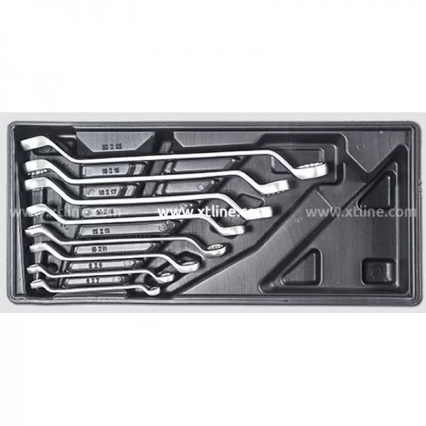 Sada 8dílů očkových klíčů, plastové plato STAVTOOL PWT165