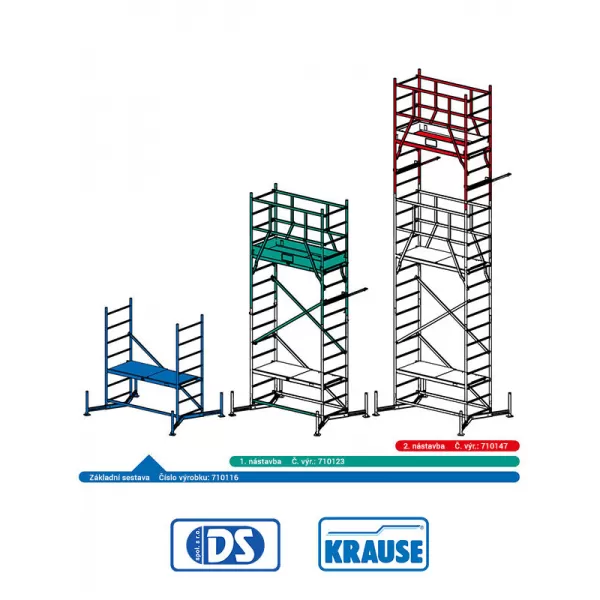Pojízdné lešení Krause sestava ClimTec do 7 m