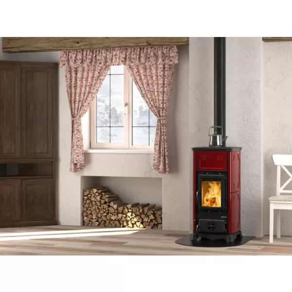Krbová kamna bordó LA NORDICA EMILIANA