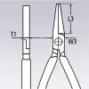 Ploché kleště 140mm Knipex 20 01 140