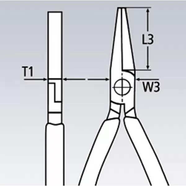 Ploché kleště 140mm Knipex 20 02 140