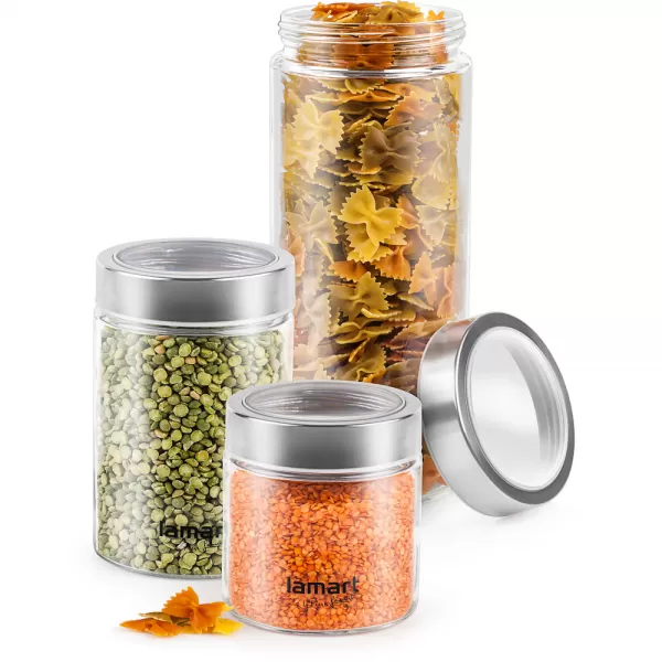 Set 3 Dóz kulatých CAN LAMART LT6010