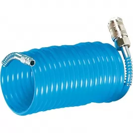 Spirálová polyuretanová hadice 5 m 6/10 mm 10 bar s rychlospojkami Aircraft 2115605