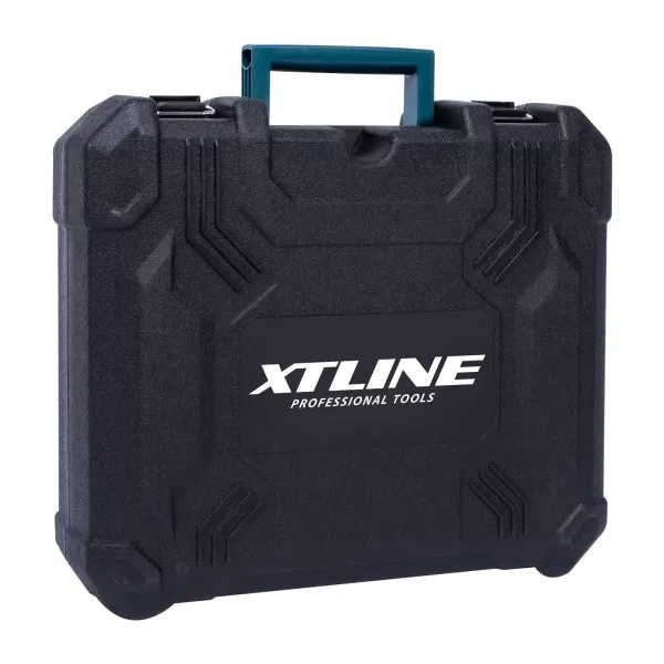 Aku vrtačka s příklepem bezuhlíková 18V/2x4,0Ah Xtline XT102865E