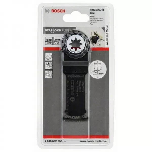 Ponorný pilový list BIM PAIZ 32 APB Wood and Metal 32 x 60 mm Bosch 2608662558
