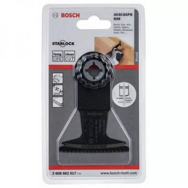 Ponorný pilový list BIM AII 65 BSPB Hard Wood 65 x 40 mm Bosch 2608662017