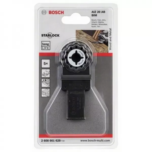 Pilový list Multi Material AIZ 20 AB, Starlock, 20 × 30 mm, 5 ks 2608669252