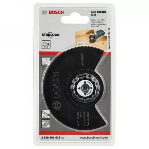 BIM segmentový pilový kotouč ACZ 100 BB Wood and Metal 100 mm Bosch 2608661633