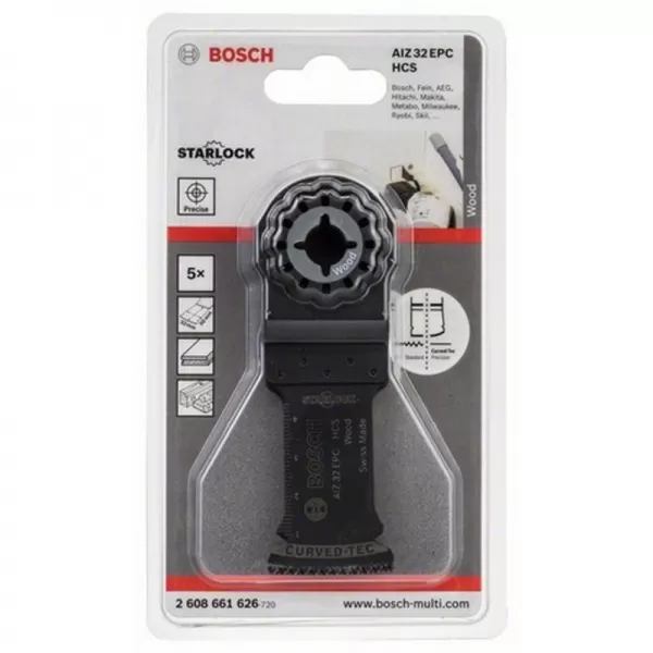 Ponorný pílový kotúč HCS AIZ 32 EPC Wood 50 x 32 mm Bosch 2608661626