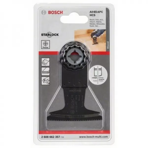 Pilový list na dřevo AII 65 APC, Starlock, 65 – 40 mm 2608669254