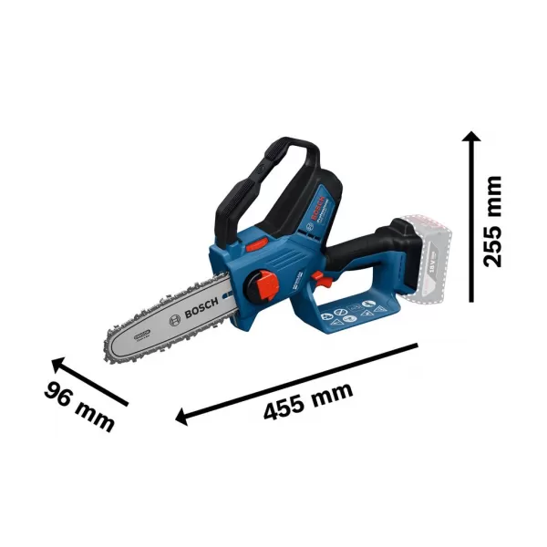 Akumulátorová reťazová píla 18V/bez akumulátora GKE 18V-15 Bosch 06008D7000