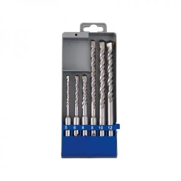 Vrtáky SDS PLUS příklepové do betonu sada 6ks EXTOL CRAFT 23901