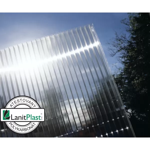 Zahradní altán LANITPLAST 43 antracit + čirý PC LG2470