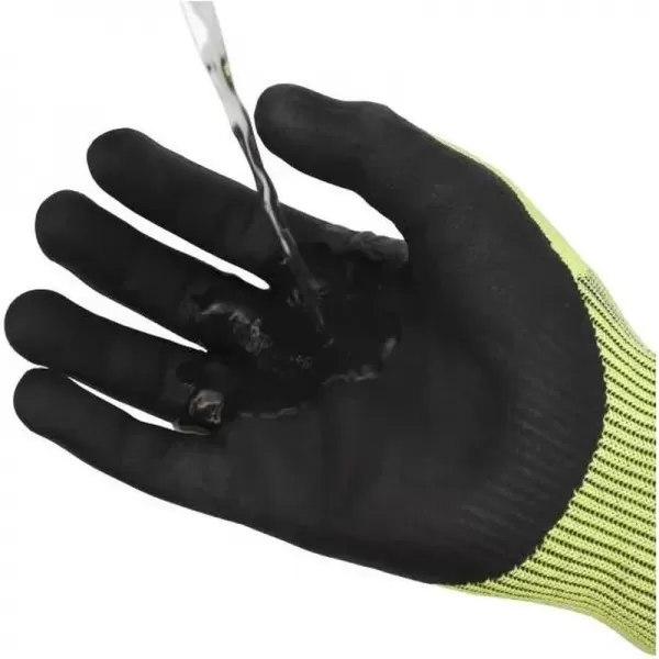 Hi-Vis rukavice s ochranou proti proříznutí DeWALT DPG855L