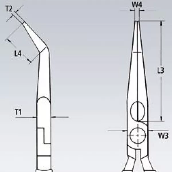 Půlkulaté kleště s břity pro radiotechniku Knipex 25 26 160