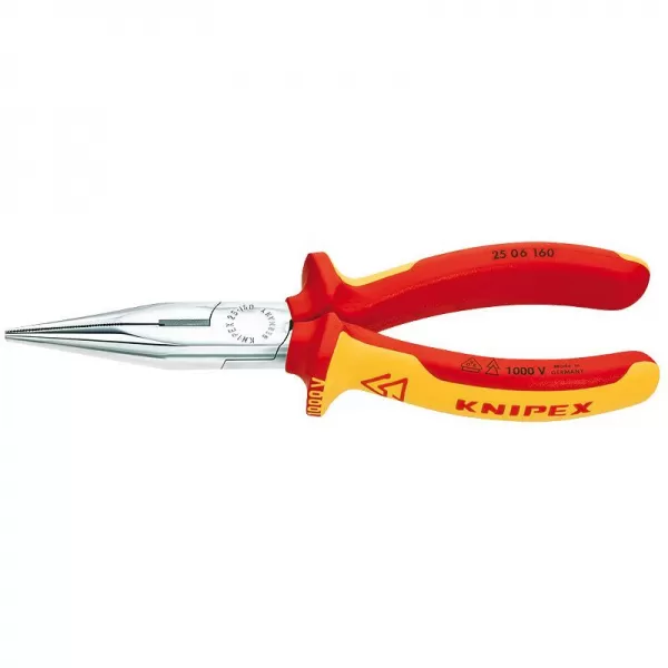 Kleště s půlkulatými čelistmi a ostřím 160mm Knipex 25 06 160