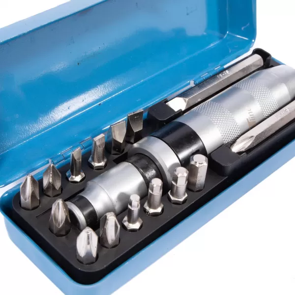 Úderový šroubovák celokovový s bity 16 dílů XTline XT07116