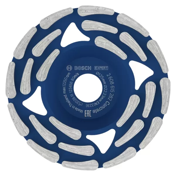Diamantová brusná hlava na beton, 125mm, segment 5mm Bosch Professional 2608615282