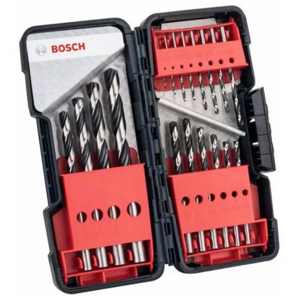 BOSCH 18dílná sada spirálových vrtáků HSS PointTeQ ToughBox 2.608.577.350