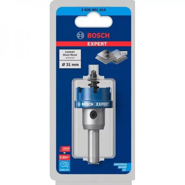 Děrovka s adaptérem EXPERT Sheet Metal 31 × 5 mm 2608901987