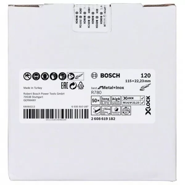 Fíbrový kotouč Best for Inox and Metal 115mm Bosch X-LOCK 2608619182