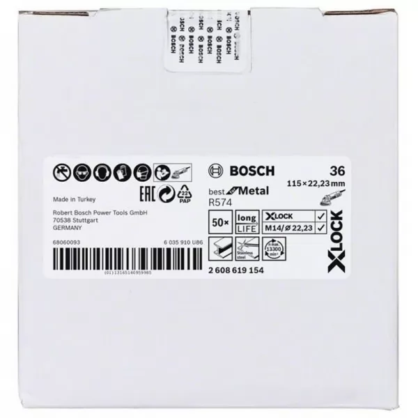 Fíbrový kotouč Best for Metal 115mm Bosch X-LOCK 2608619154