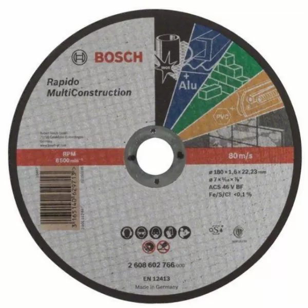 Dělicí kotouč rovný Rapido Multi Construction 230 mm, 1,9 mm Bosch 2608602767