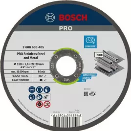 Dělicí kotouč rovný na nerez Expert for Inox AS 46 T INOX BF, 150 mm, 1,6 mm Bosch 2608603405