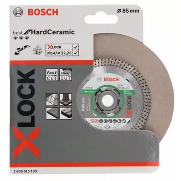 Diamantový dělicí kotouč EXPERT HardCeramic X-LOCK 85 × 22,23 × 1,6 × 7 mm Bosch 2608900656