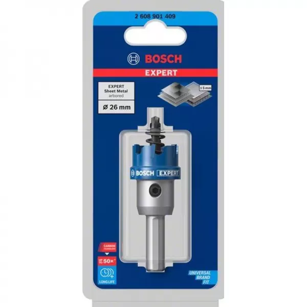 Děrovka s adaptérem EXPERT Sheet Metal 26 × 5 mm 2608901982