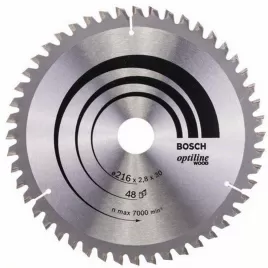 Pilový kotouč Optiline Wood 216 x 30 x 2,8 mm, 48 Bosch 2608640641