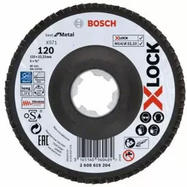 Lamelový kotouč lomené X571 Best for Metal 125mm Bosch X-LOCK 2608619204