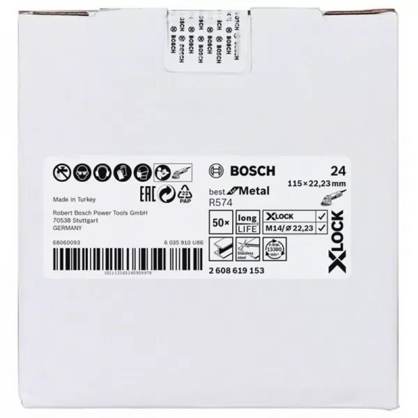 Fíbrový kotouč Best for Metal 115mm Bosch X-LOCK 2608619153
