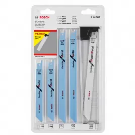BOSCH sada pilových plátků Wood and Metal (6 ks) do pily ocasky 2.607.010.906