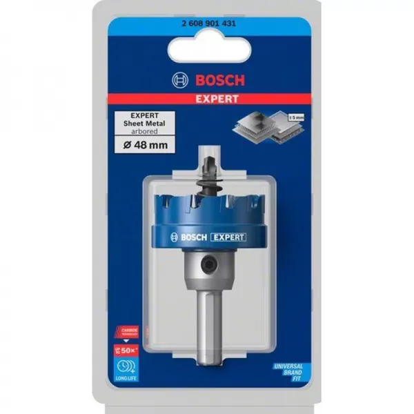 Děrovka s adaptérem EXPERT Sheet Metal 48 × 5 mm 2608902004